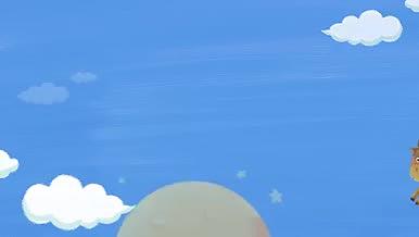 喜鹊情侣恋爱月亮云层相会蓝色动效素材Ae视频的预览图